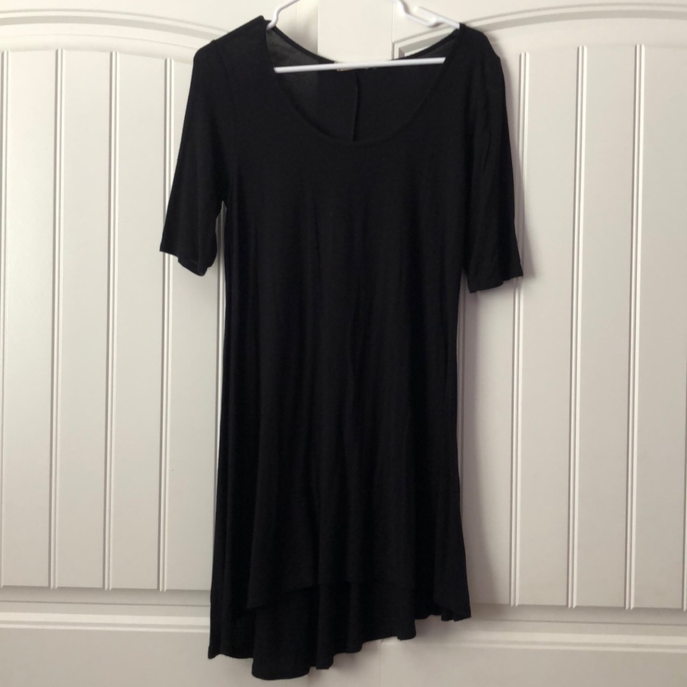 Black Short Dress with Sleeves | Noble U